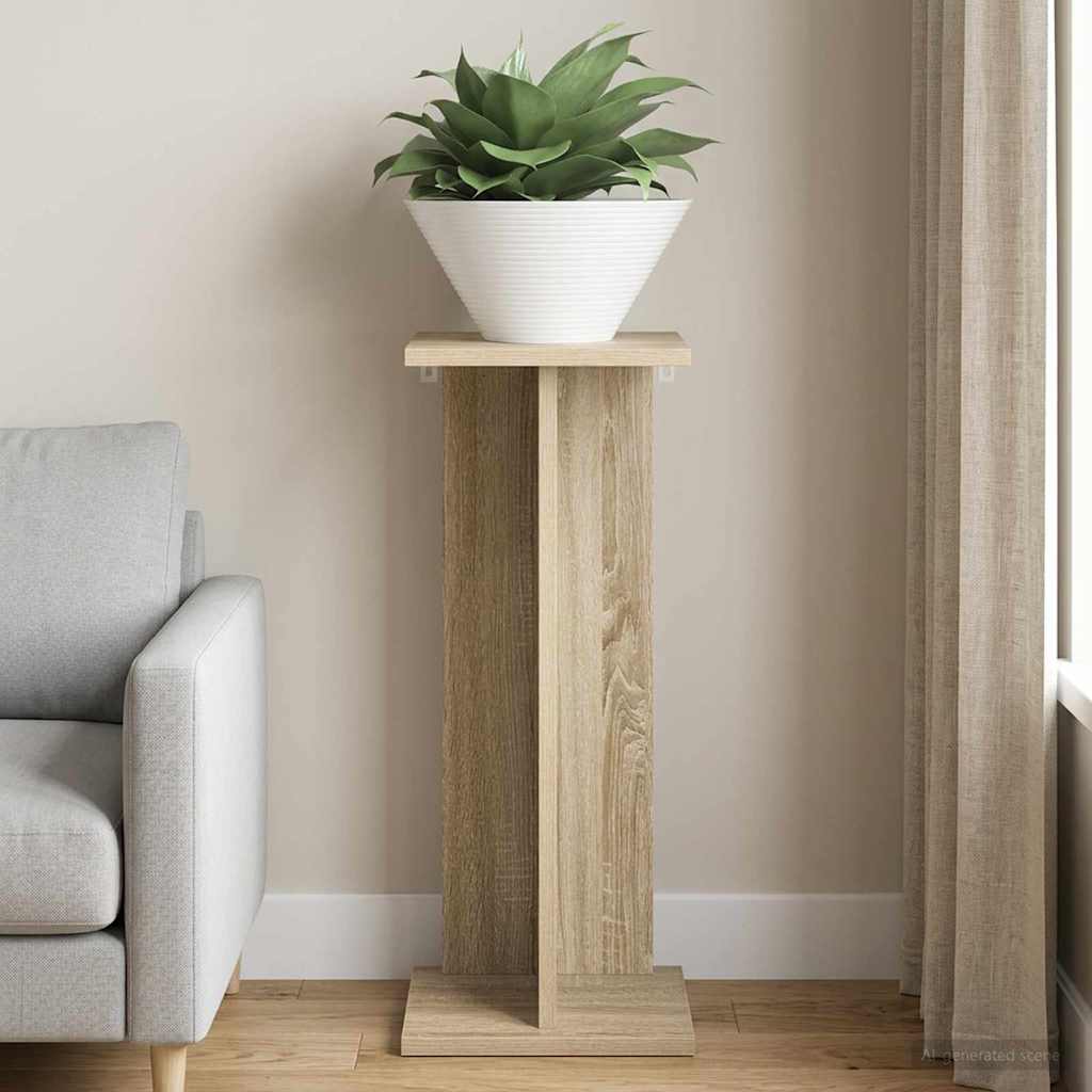 vidaXL Stojak na rośliny Dąb Sonoma 25 x 25,5 x 60,5 cm