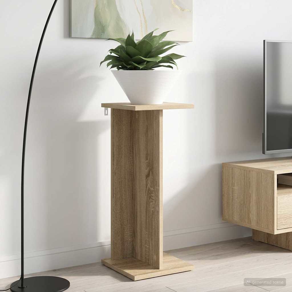 vidaXL Stojak na rośliny 2 pcs Dąb Sonoma 25 x 25,5 x 60,5 cm
