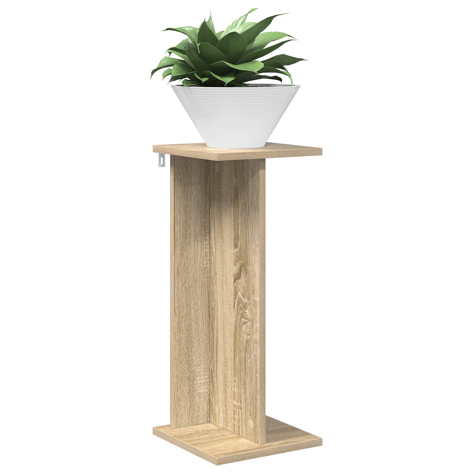 vidaXL Stojak na rośliny 2 pcs Dąb Sonoma 25 x 25,5 x 60,5 cm