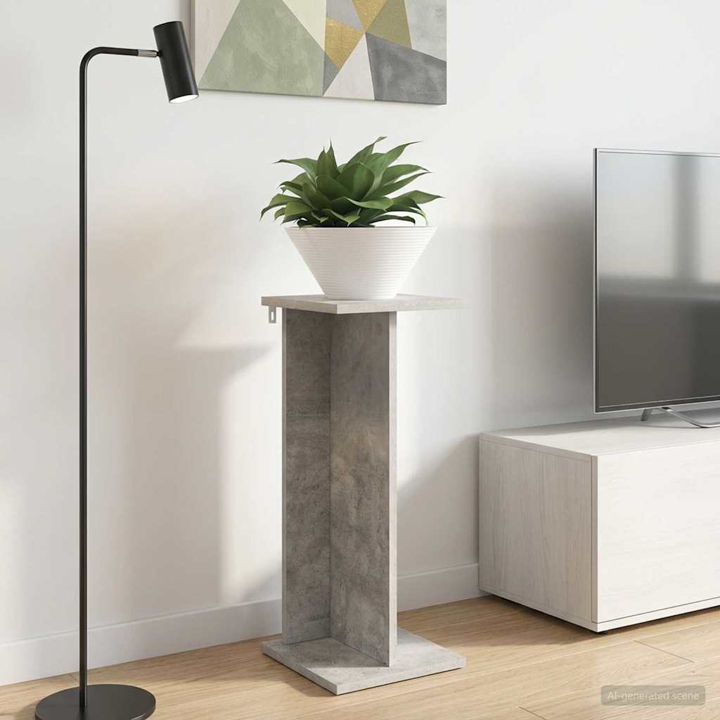 vidaXL Stojak na rośliny Betonowy Szary 25 x 25,5 x 60,5 cm
