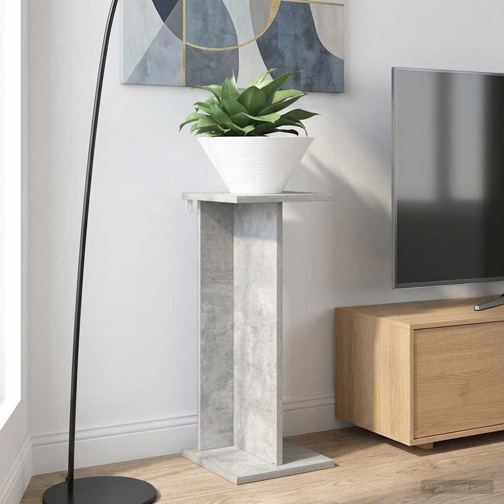 vidaXL Stojak na rośliny 2 pcs Betonowy Szary 25 x 25,5 x 60,5 cm