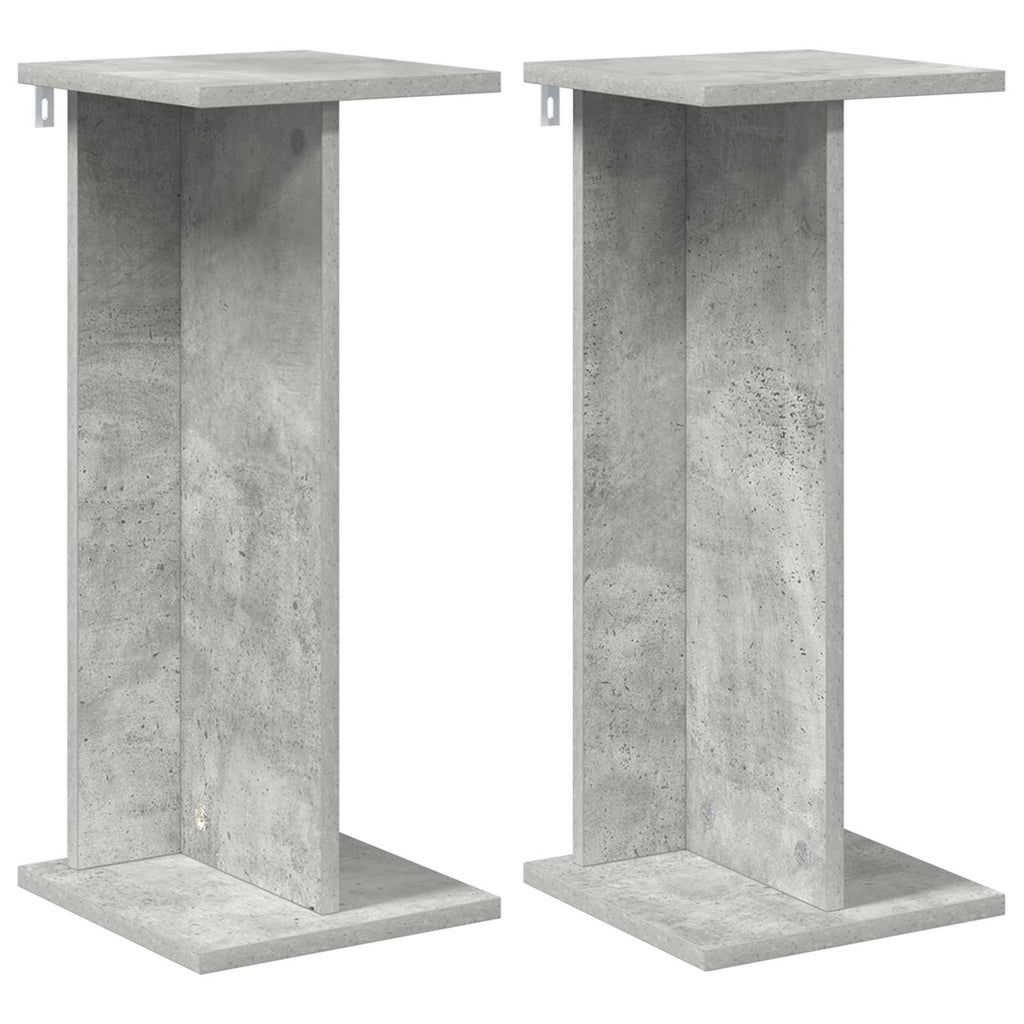 vidaXL Stojak na rośliny 2 pcs Betonowy Szary 25 x 25,5 x 60,5 cm