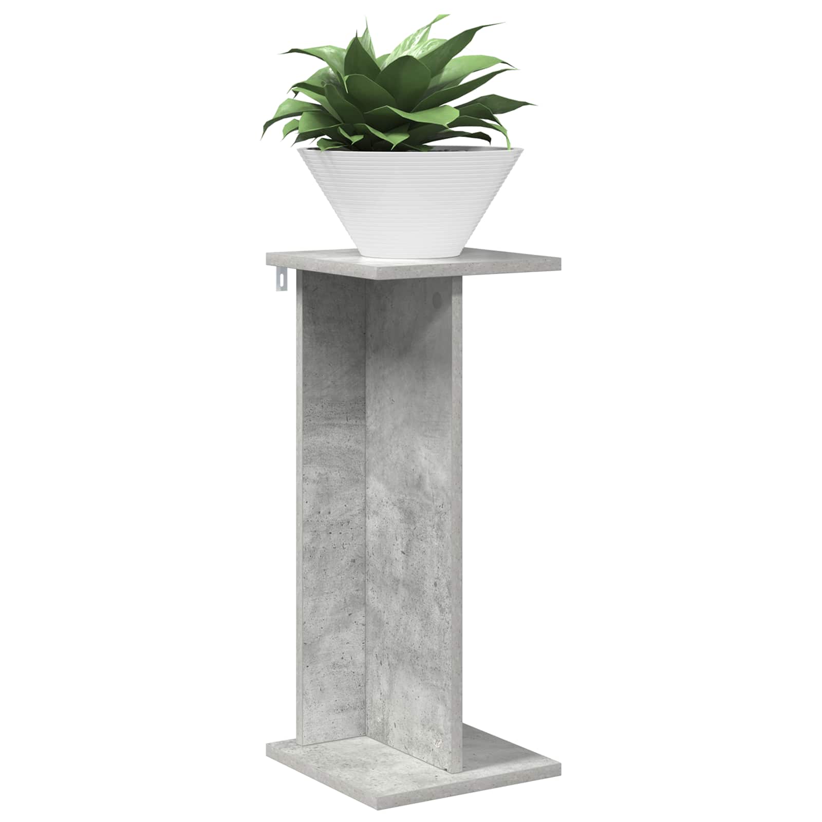 vidaXL Stojak na rośliny 2 pcs Betonowy Szary 25 x 25,5 x 60,5 cm