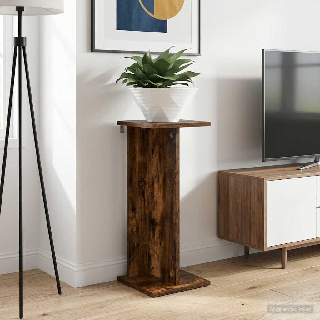 vidaXL Stojak na rośliny Dąb Wędzony 25 x 25,5 x 60,5 cm