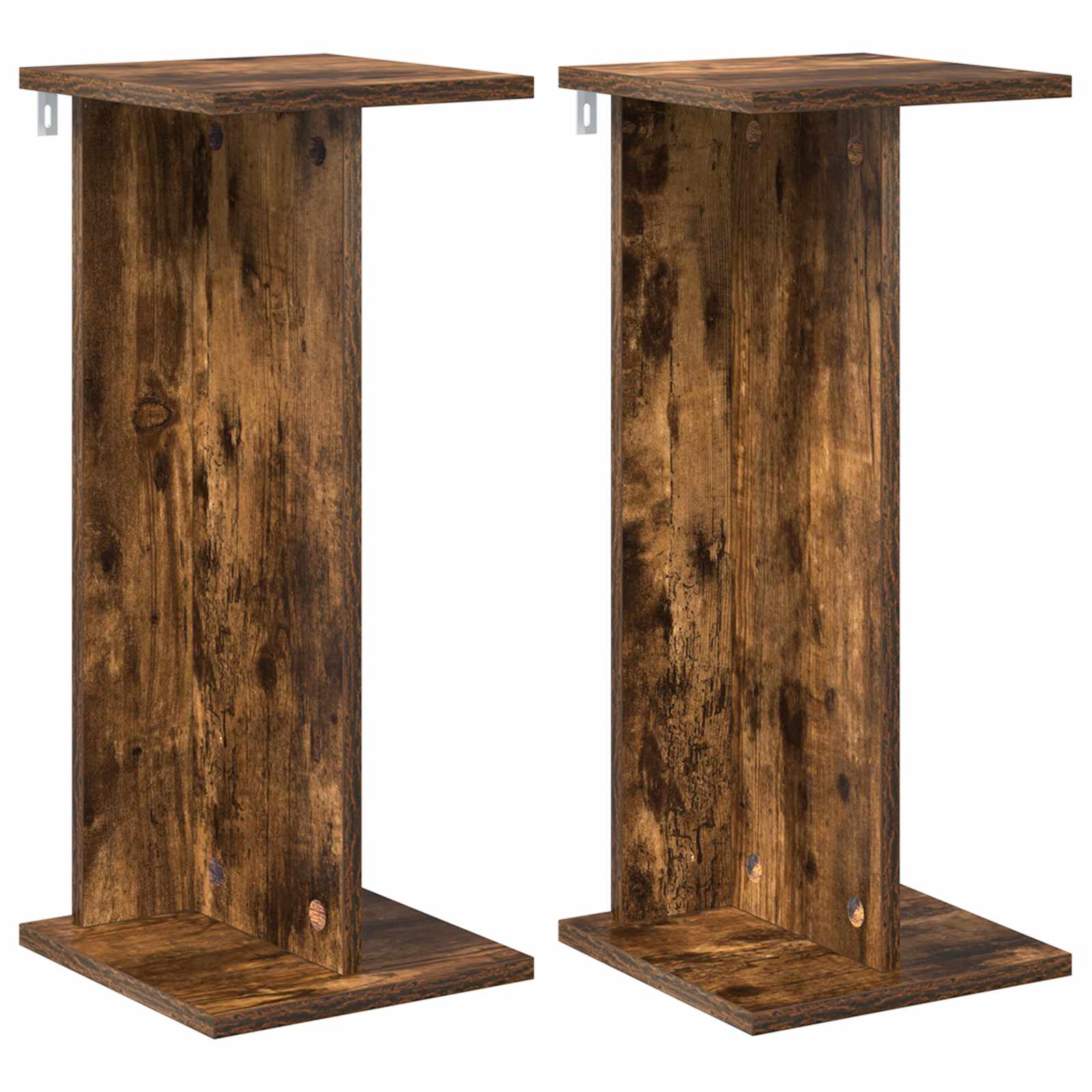 vidaXL Stojak na rośliny 2 pcs Dąb Wędzony 25 x 25,5 x 60,5 cm