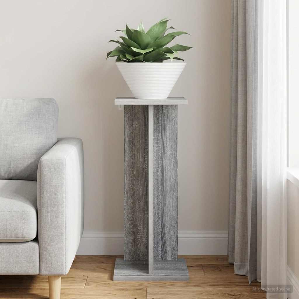 vidaXL Stojak na rośliny Szary Sonoma 25 x 25,5 x 60,5 cm