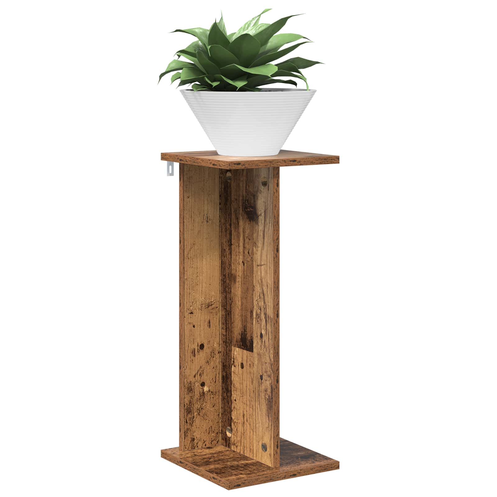 vidaXL Stojak na rośliny 2 pcs Stare drewno 25 x 25,5 x 60,5 cm