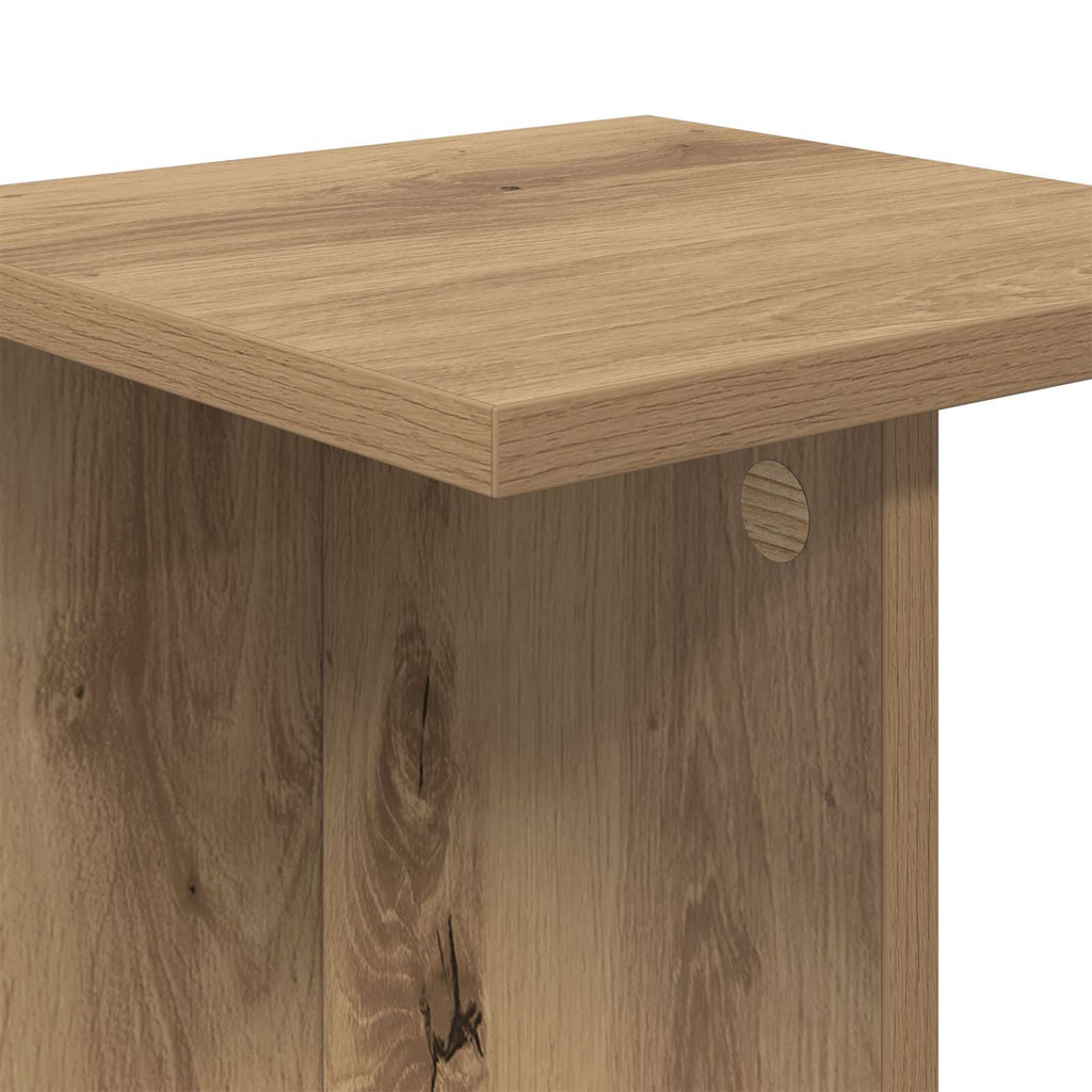 vidaXL Stojak na rośliny 2 pcs Dąb Rzemieślniczy 25 x 25,5 x 60,5 cm