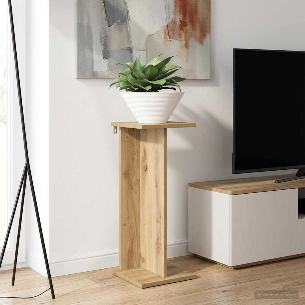 vidaXL Stojak na rośliny 2 pcs Dąb Rzemieślniczy 25 x 25,5 x 60,5 cm