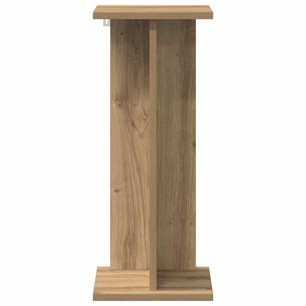 vidaXL Stojak na rośliny 2 pcs Dąb Rzemieślniczy 25 x 25,5 x 60,5 cm