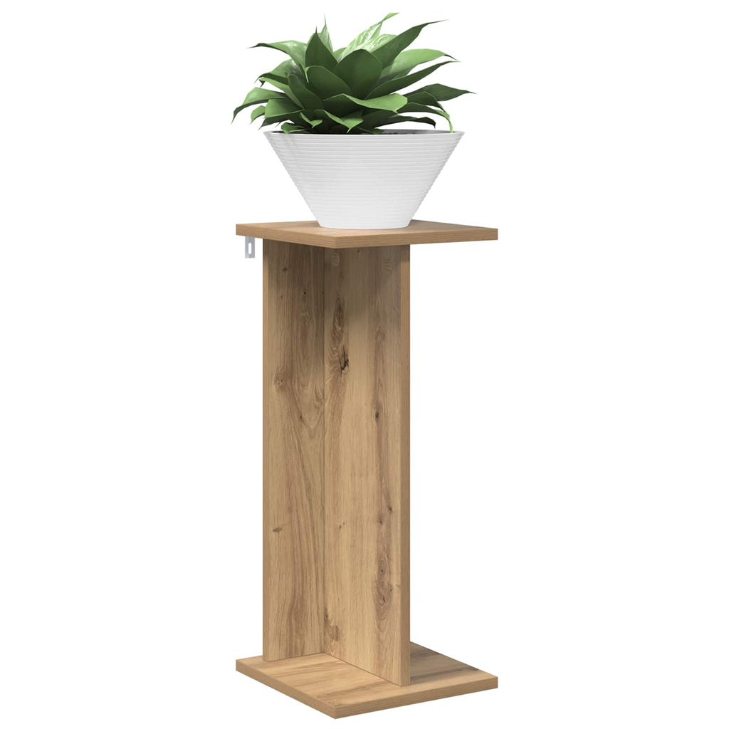 vidaXL Stojak na rośliny 2 pcs Dąb Rzemieślniczy 25 x 25,5 x 60,5 cm