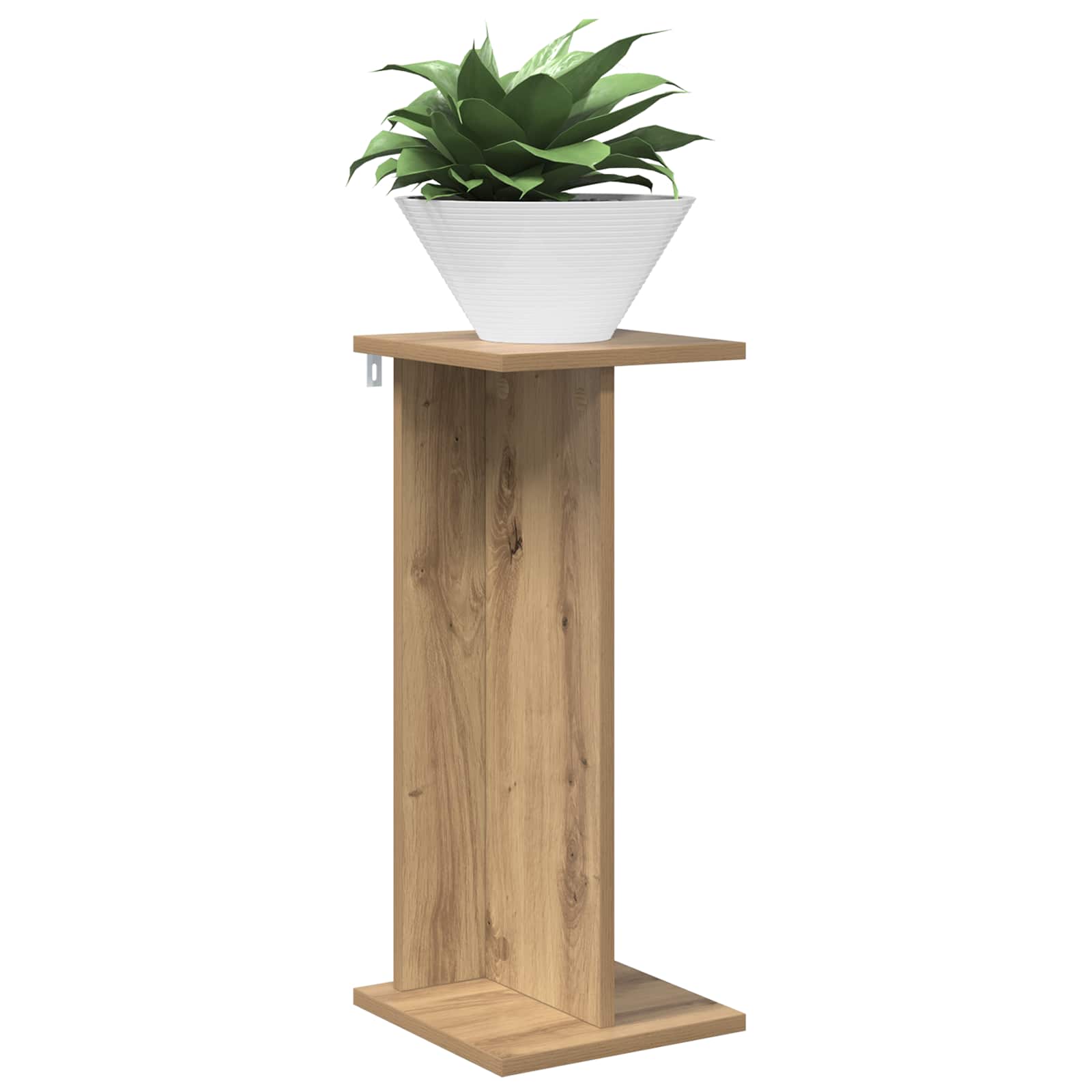 vidaXL Stojak na rośliny 2 pcs Dąb Rzemieślniczy 25 x 25,5 x 60,5 cm