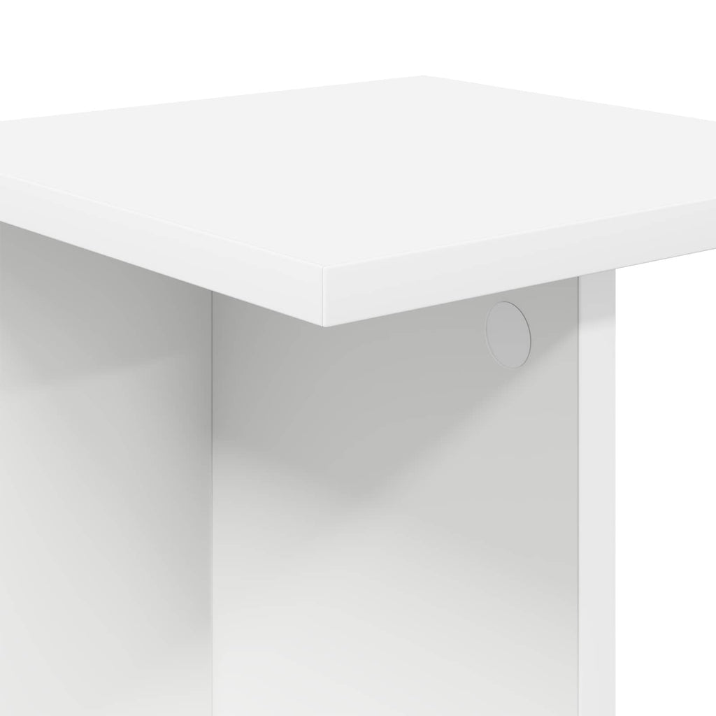 vidaXL Stojak na rośliny Biały 25 x 25,5 x 40,5 cm Drewno inżynieryjne