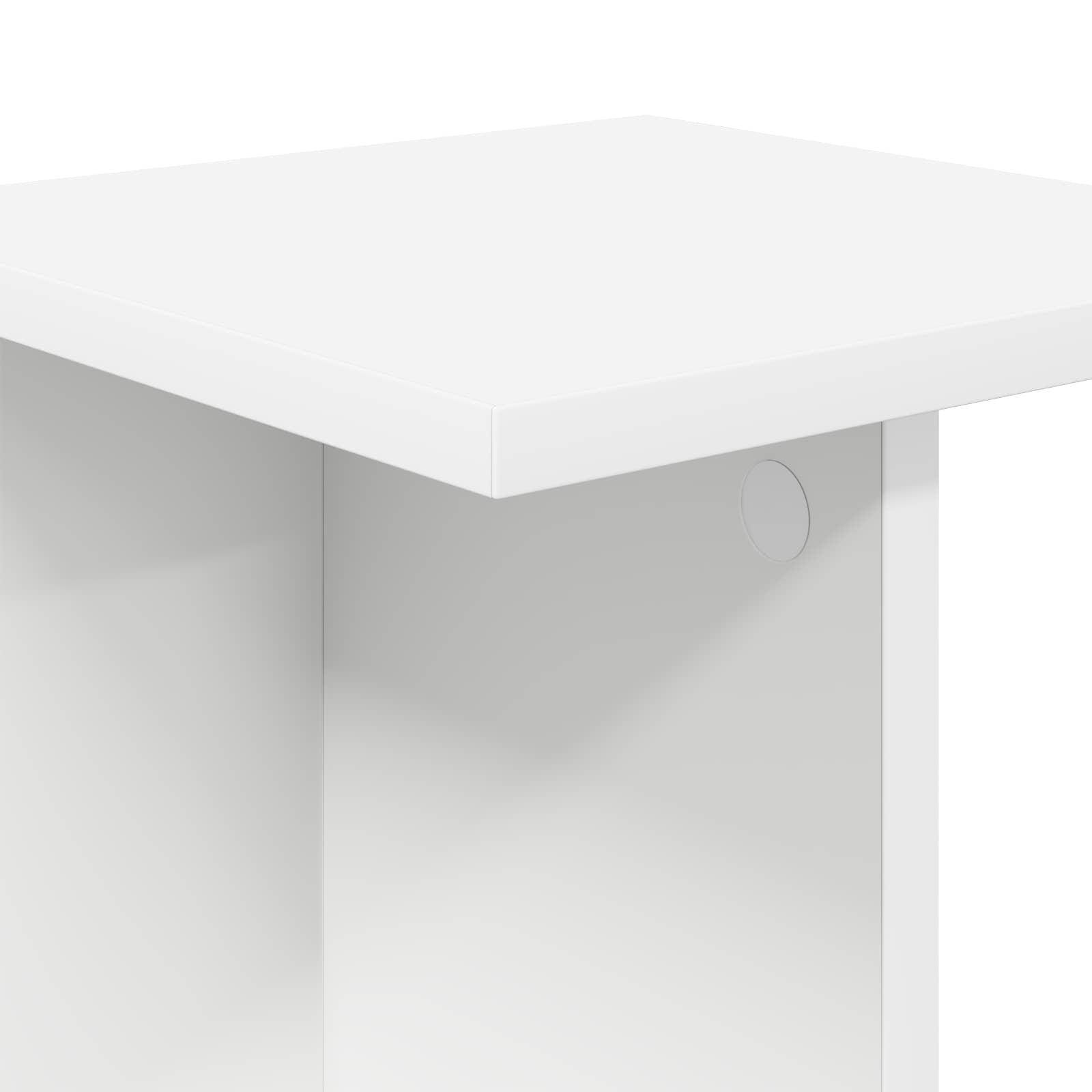 vidaXL Stojak na rośliny Biały 25 x 25,5 x 40,5 cm Drewno inżynieryjne