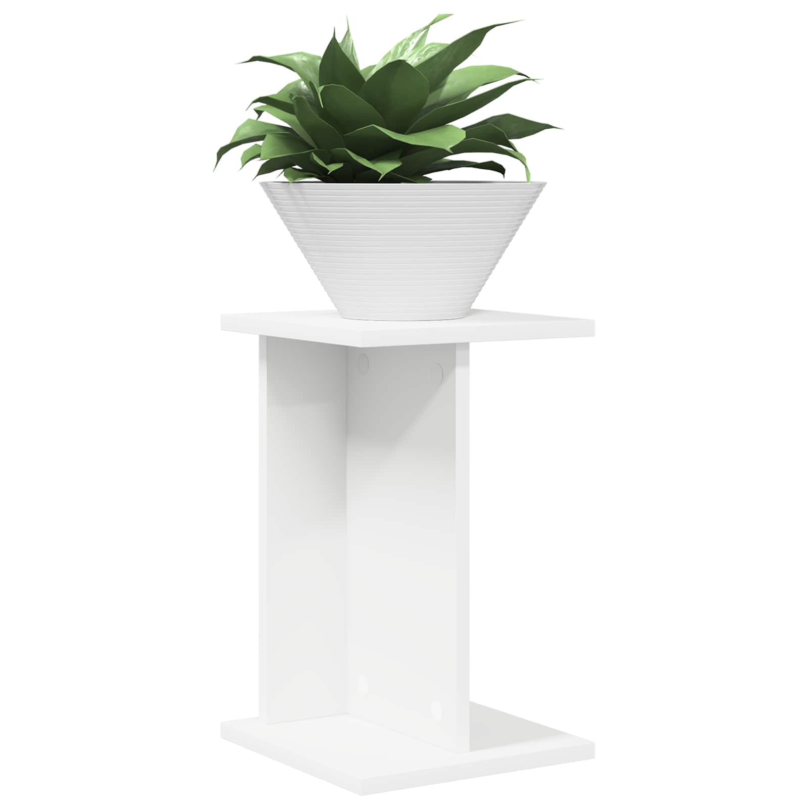 vidaXL Stojak na rośliny Biały 25 x 25,5 x 40,5 cm Drewno inżynieryjne