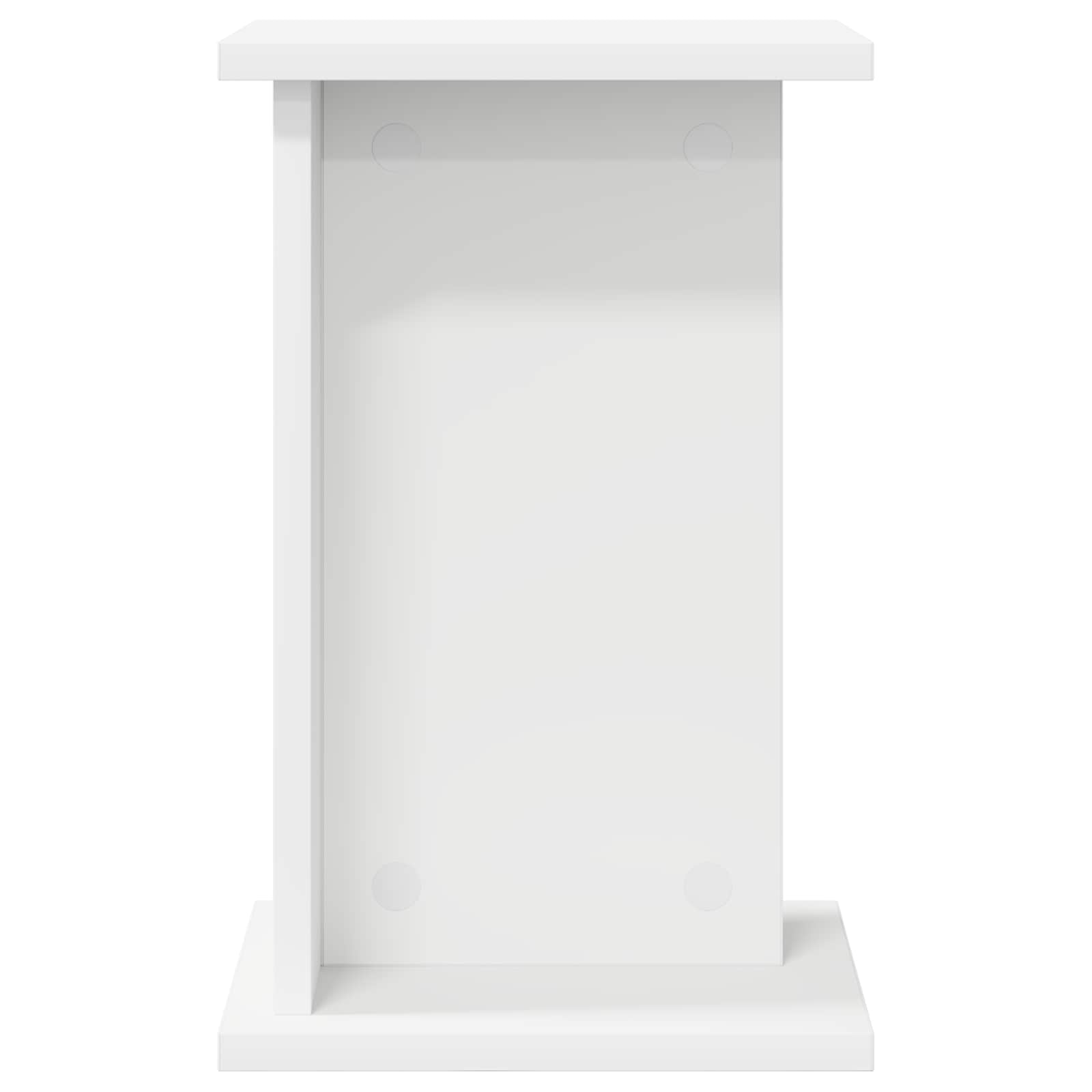 vidaXL Stojak na rośliny Biały 25 x 25,5 x 40,5 cm Drewno inżynieryjne