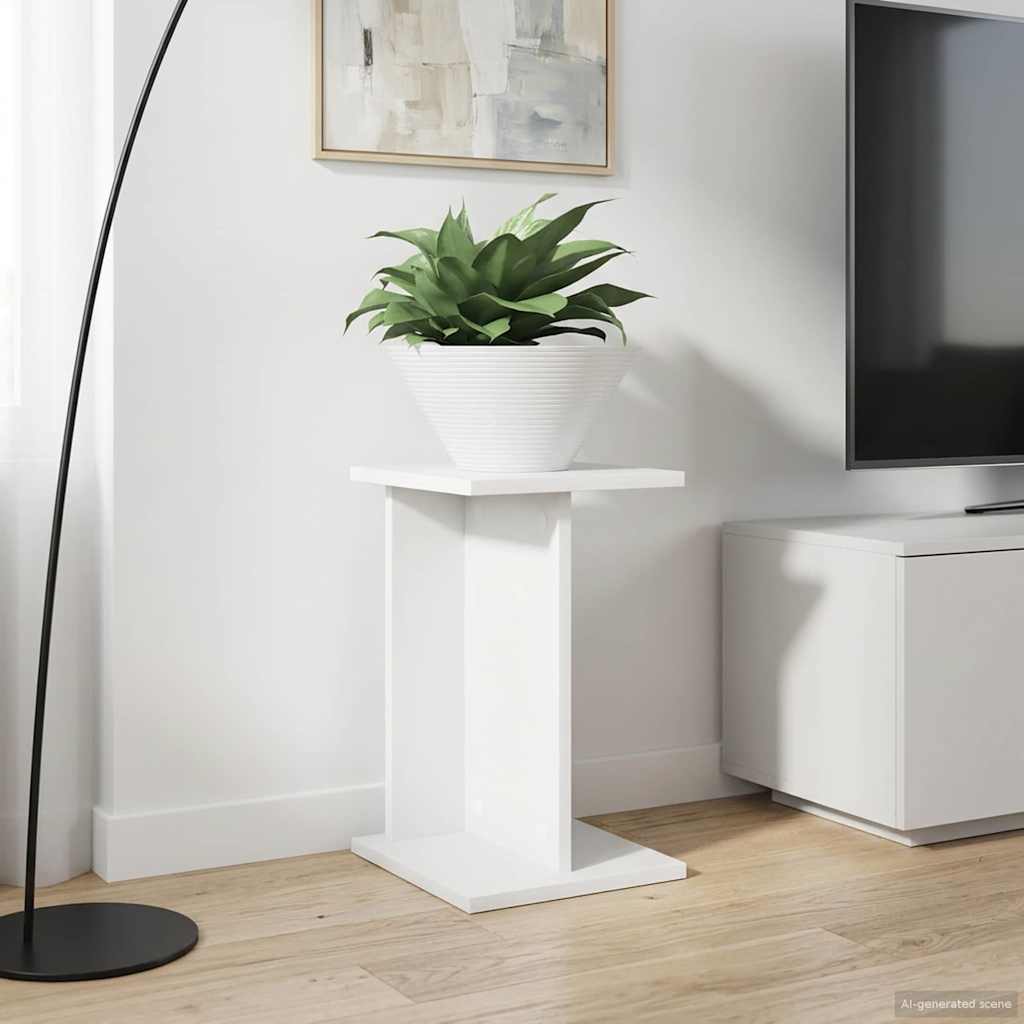 vidaXL Stojak na rośliny 2 pcs Biały 25 x 25,5 x 40,5 cm