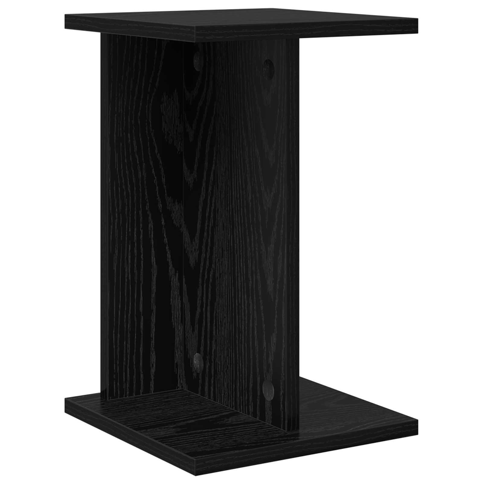 vidaXL Stojak na rośliny 2 pcs Czarny Dąb 25 x 25,5 x 40,5 cm