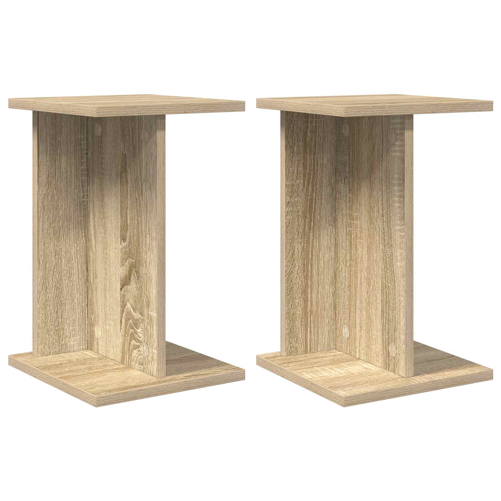 vidaXL Stojak na rośliny 2 szt. Dąb Sonoma 25 x 25,5 x 40,5 cm