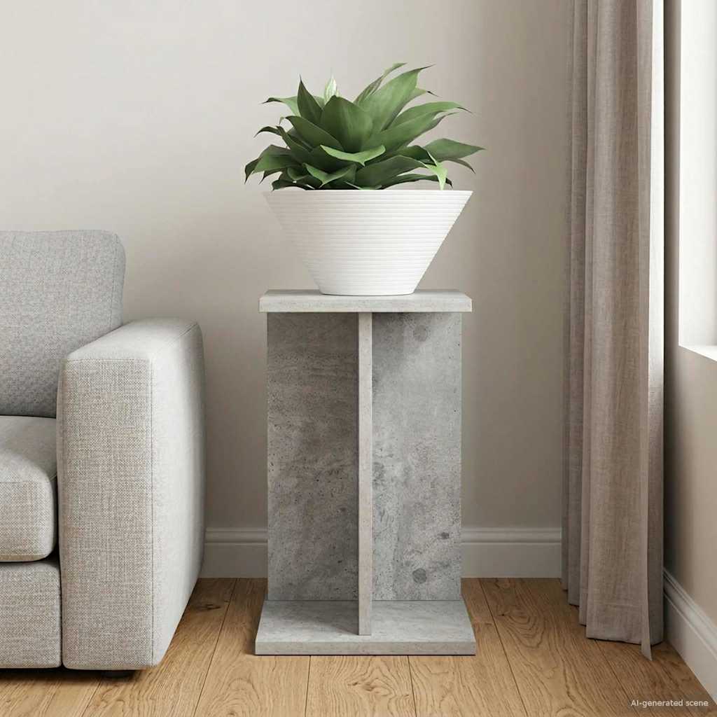 vidaXL Stojak na rośliny Betonowy Szary 25 x 25,5 x 40,5 cm
