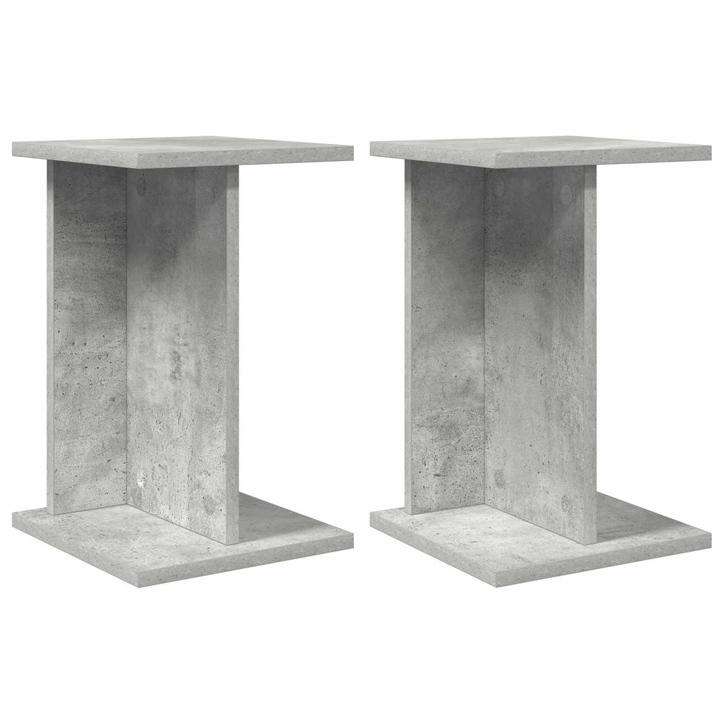 vidaXL Stojak na rośliny 2 pcs Betonowy Szary 25 x 25,5 x 40,5 cm