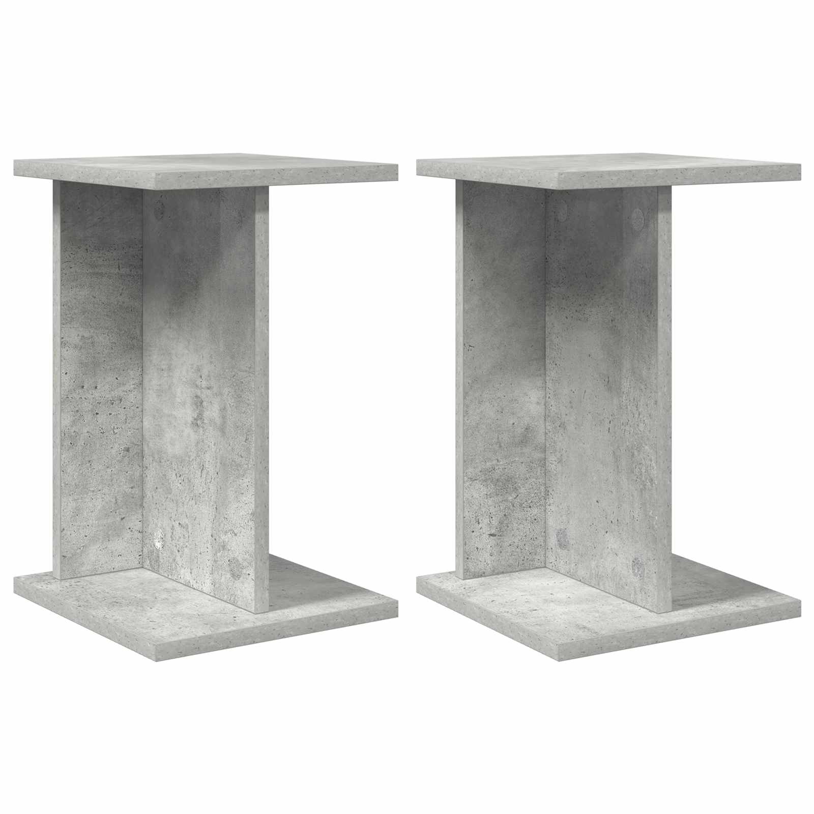 vidaXL Stojak na rośliny 2 pcs Betonowy Szary 25 x 25,5 x 40,5 cm