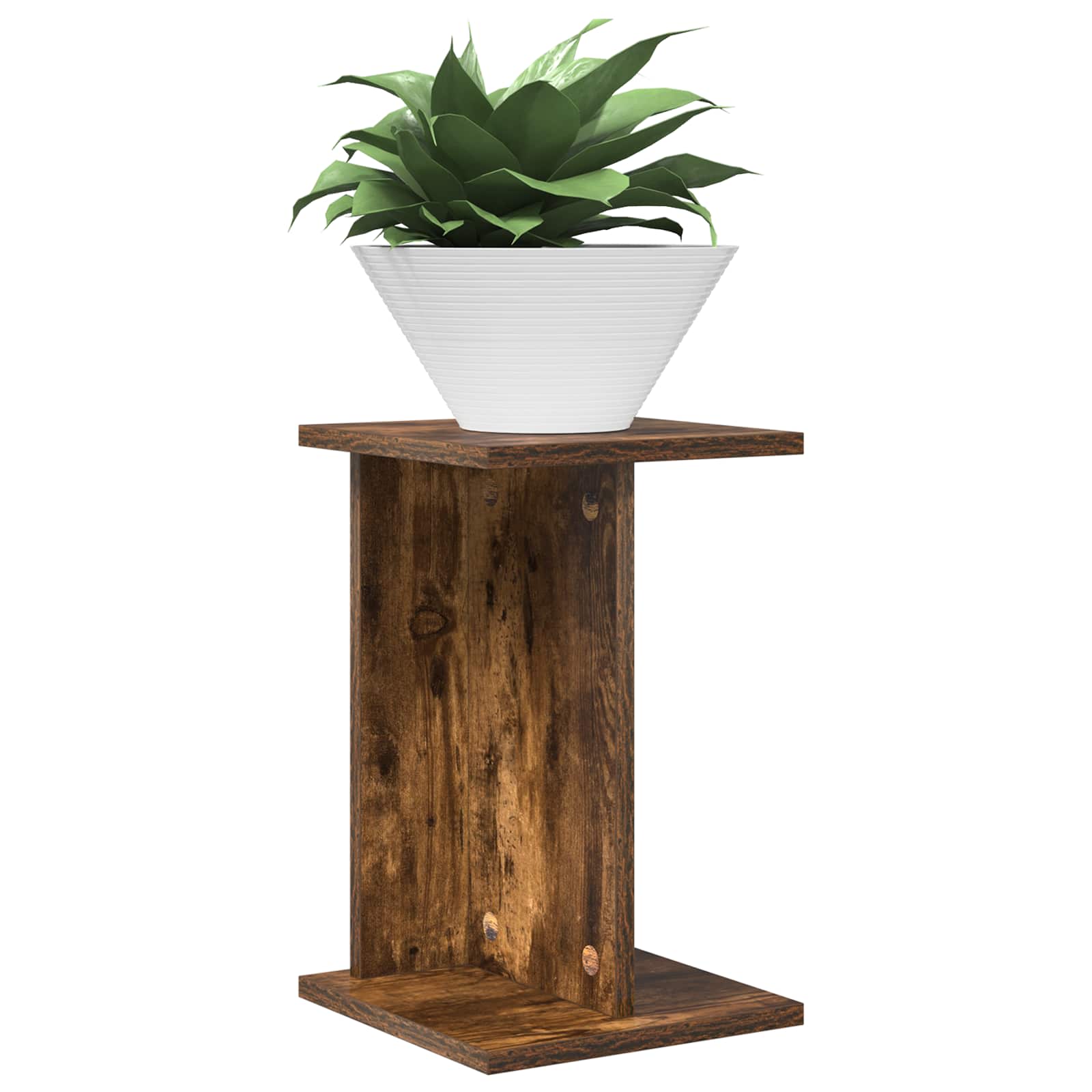 vidaXL Stojak na rośliny 2 pcs Dąb Wędzony 25 x 25,5 x 40,5 cm