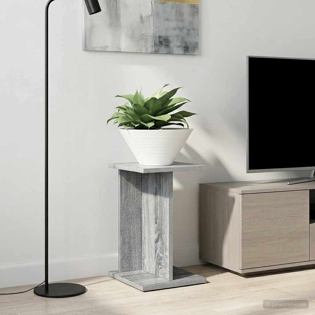 vidaXL Stojak na rośliny 2 pcs Szary Sonoma 25 x 25,5 x 40,5 cm