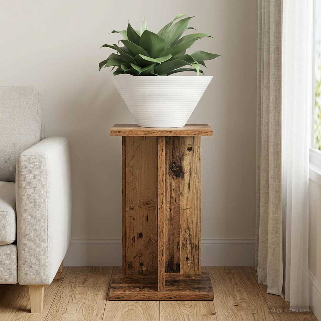 vidaXL Stojak na rośliny Stare drewno 25 x 25,5 x 40,5 cm