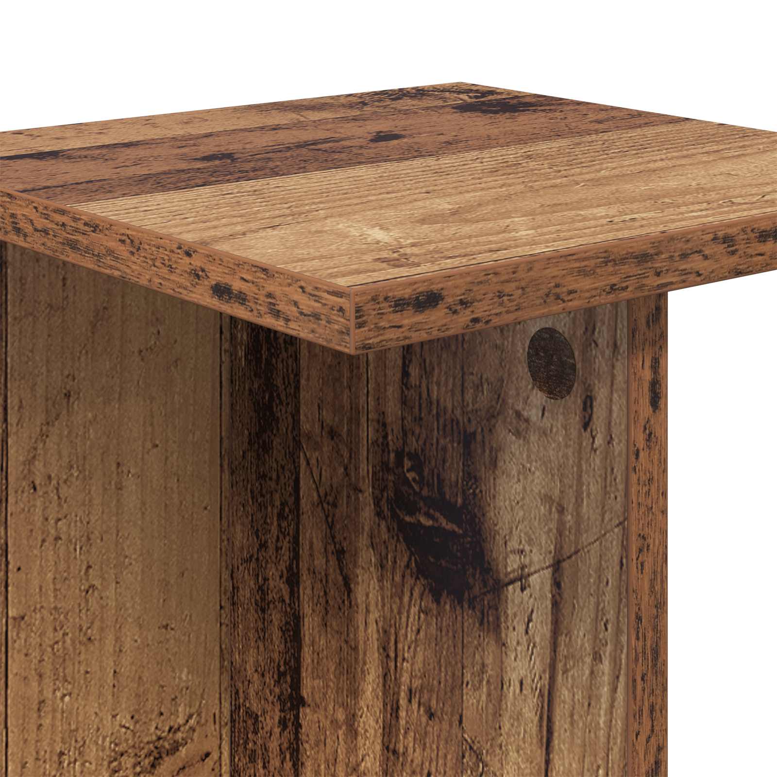 vidaXL Stojak na rośliny 2 pcs Stare drewno 25 x 25,5 x 40,5 cm