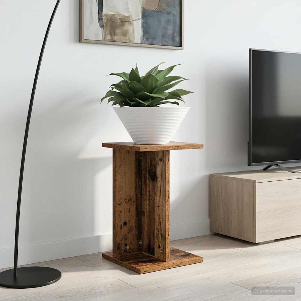 vidaXL Stojak na rośliny 2 pcs Stare drewno 25 x 25,5 x 40,5 cm