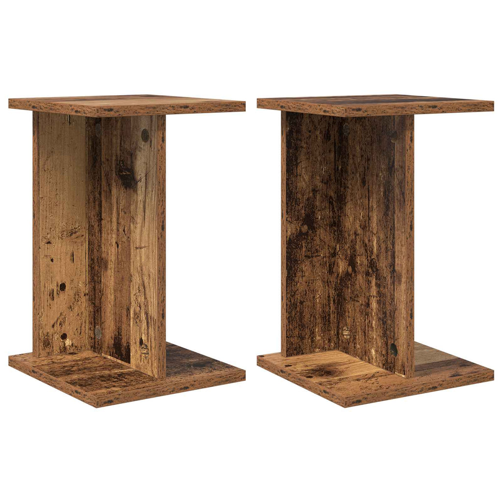 vidaXL Stojak na rośliny 2 pcs Stare drewno 25 x 25,5 x 40,5 cm