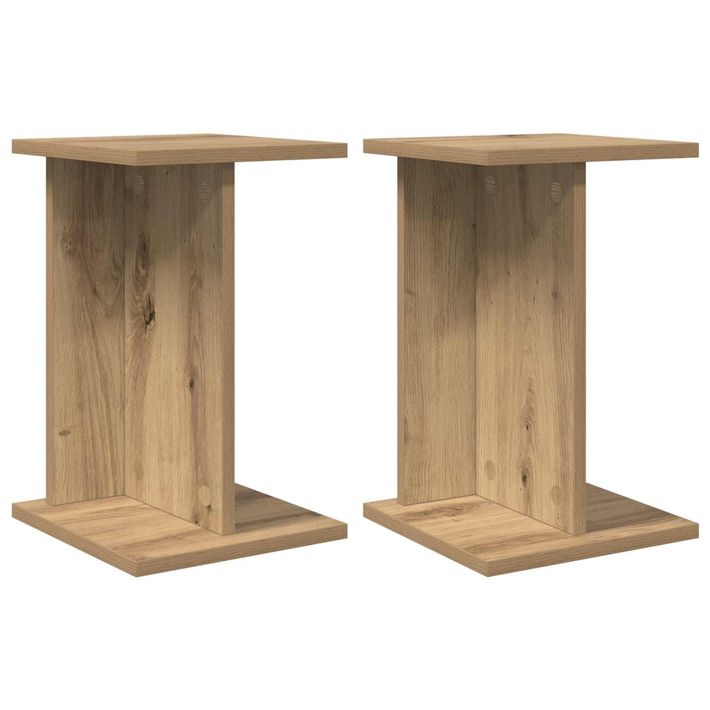 vidaXL Stojak na rośliny 2 szt. Dąb Rzemieślniczy 25 x 25,5 x 40,5 cm