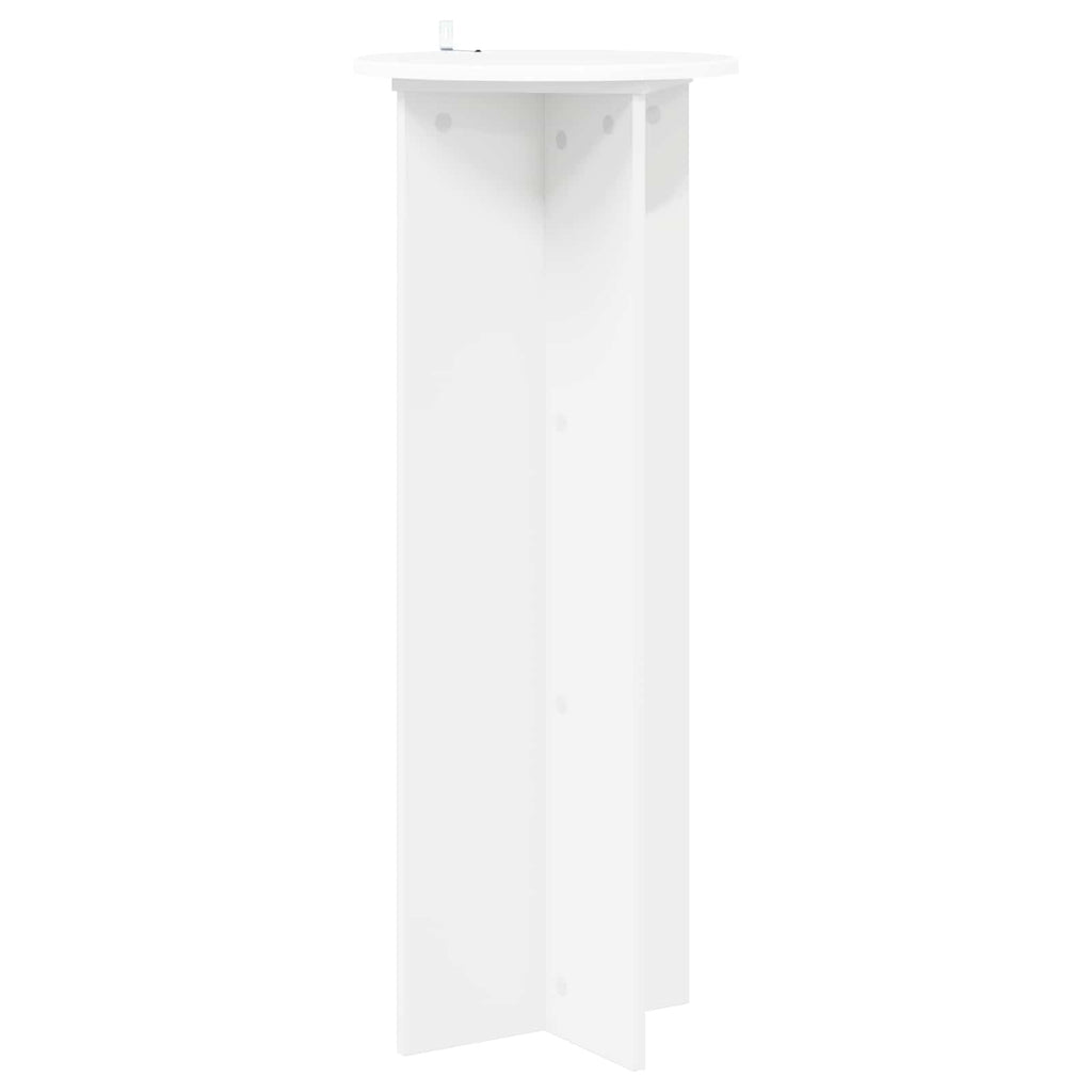vidaXL Stojak na rośliny 2 pcs Biały Ø40 x 100 cm Drewno inżynieryjne