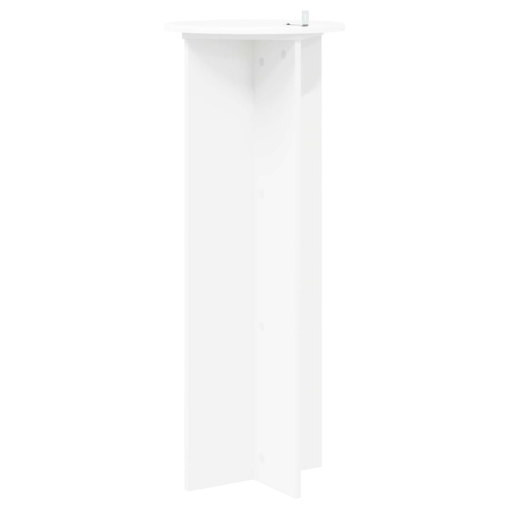 vidaXL Stojak na rośliny 2 pcs Biały Ø40 x 100 cm Drewno inżynieryjne