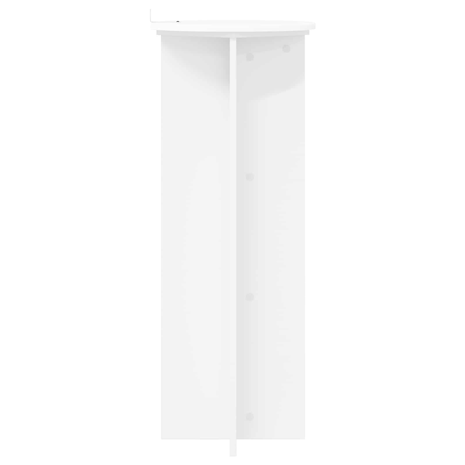 vidaXL Stojak na rośliny 2 pcs Biały Ø40 x 100 cm Drewno inżynieryjne