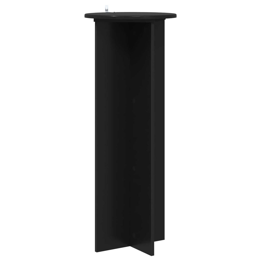 vidaXL Stojak na rośliny 2 pcs Czarny Ø40 x 100 cm Drewno inżynieryjne