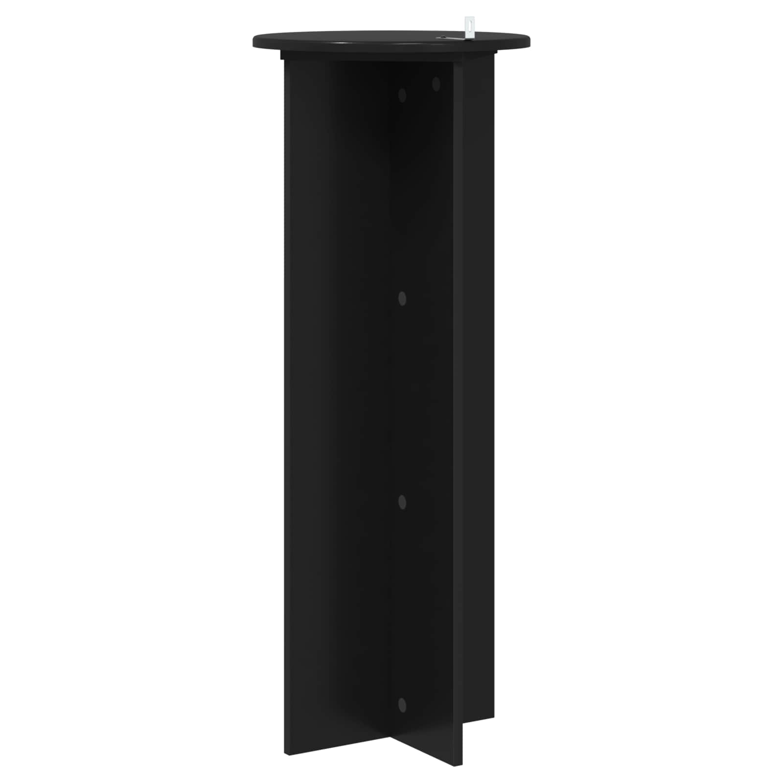 vidaXL Stojak na rośliny 2 pcs Czarny Ø40 x 100 cm Drewno inżynieryjne