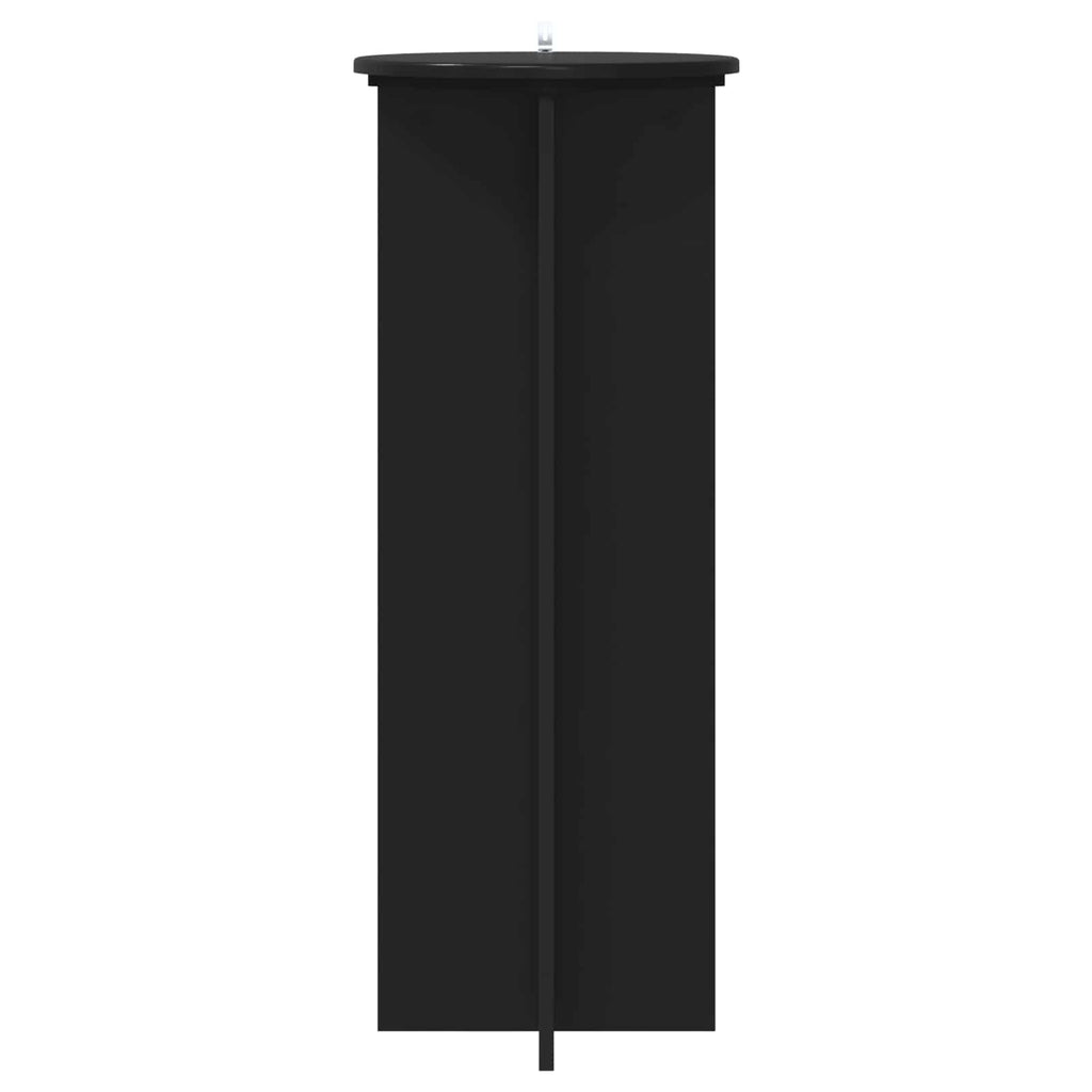 vidaXL Stojak na rośliny 2 pcs Czarny Ø40 x 100 cm Drewno inżynieryjne
