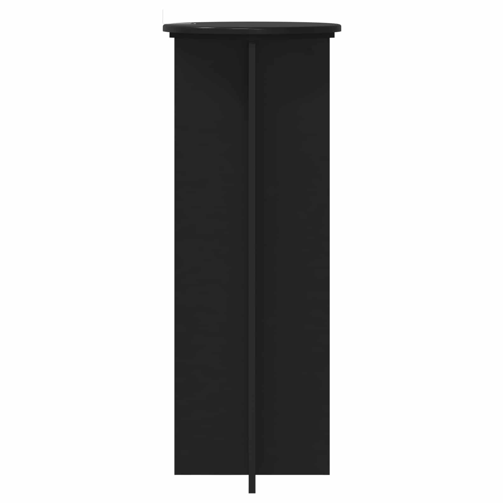 vidaXL Stojak na rośliny 2 pcs Czarny Ø40 x 100 cm Drewno inżynieryjne