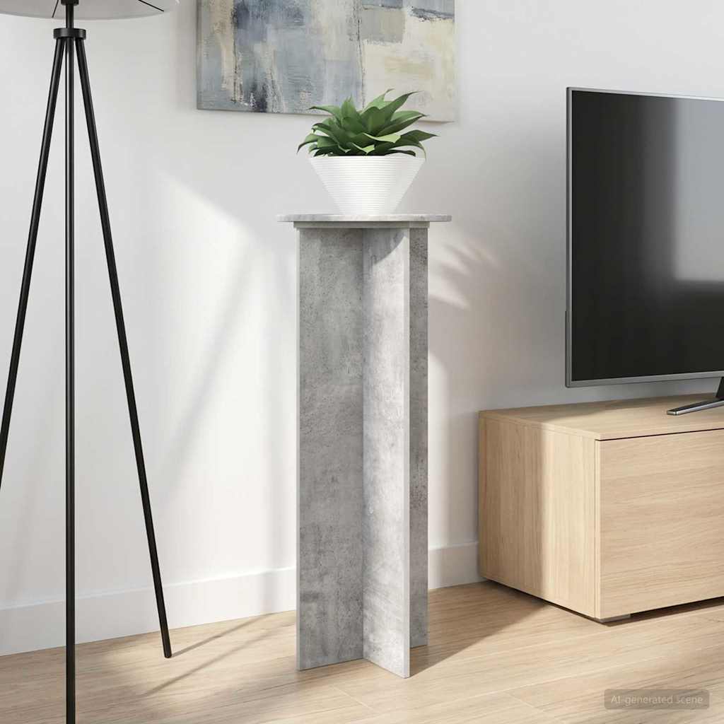 vidaXL Stojak na rośliny 2 pcs Betonowy szary Ø40 x 100 cm