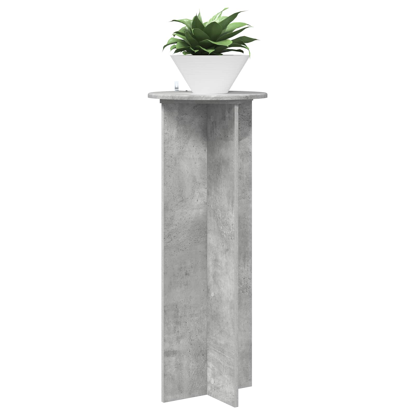 vidaXL Stojak na rośliny 2 pcs Betonowy szary Ø40 x 100 cm