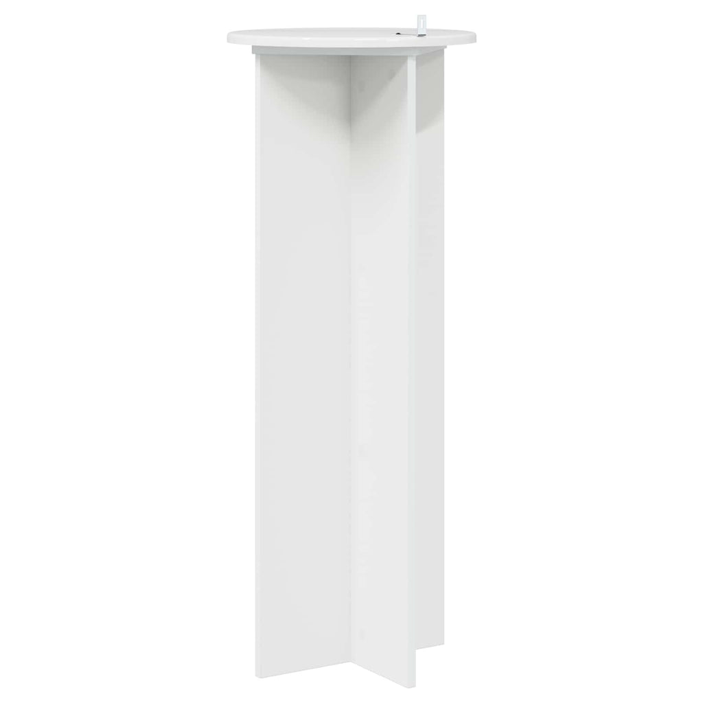 vidaXL Stojak na rośliny 2 pcs Biały wysoki połysk Ø40 x 100 cm