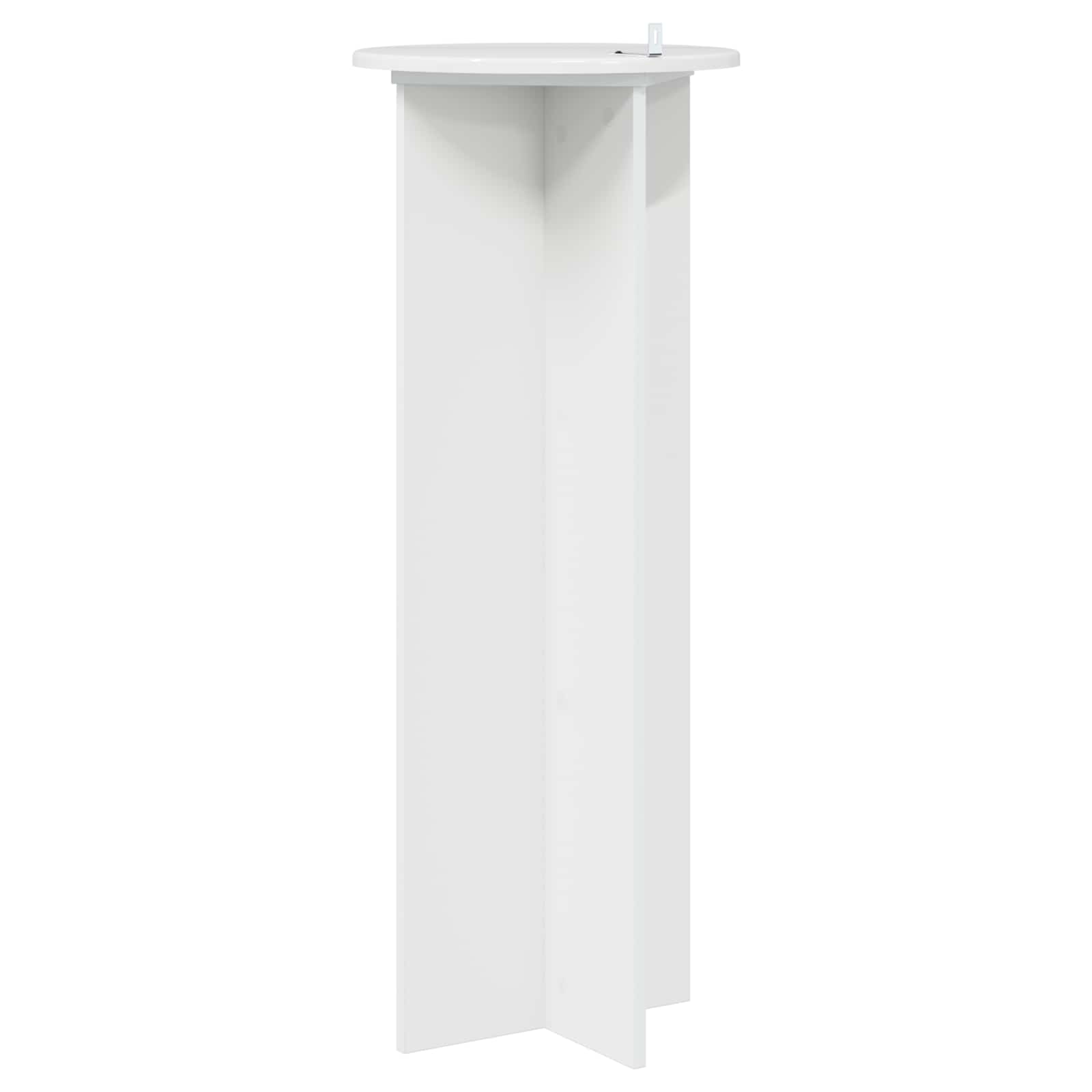 vidaXL Stojak na rośliny 2 pcs Biały wysoki połysk Ø40 x 100 cm