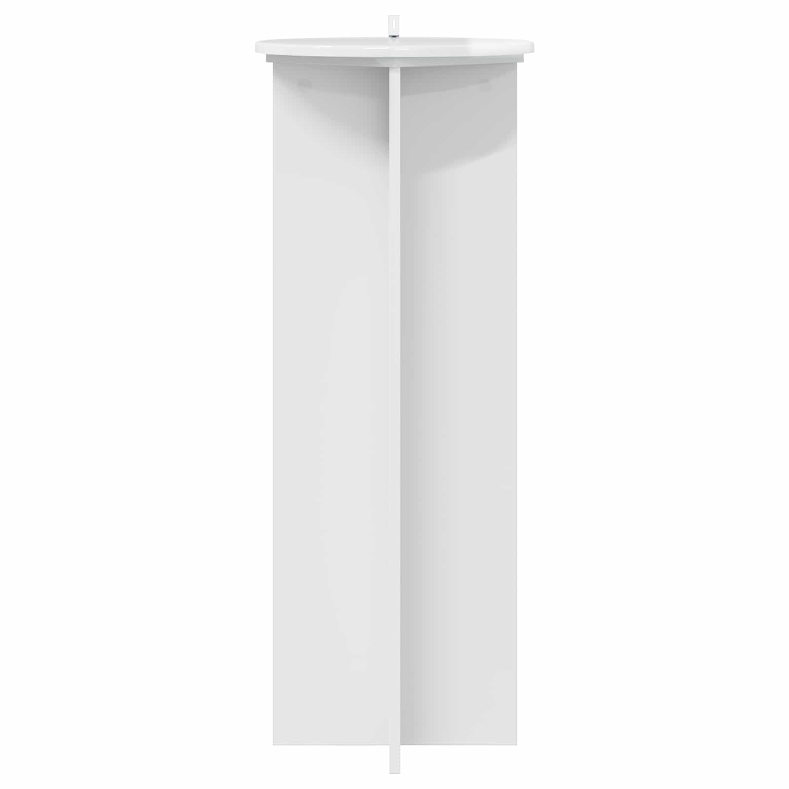vidaXL Stojak na rośliny 2 szt. Biały wysoki połysk Ø40 x 100 cm