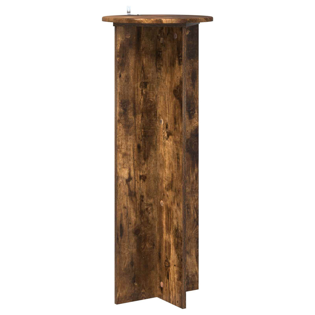 vidaXL Stojak na rośliny 2 pcs Dąb wędzony Ø40 x 100 cm