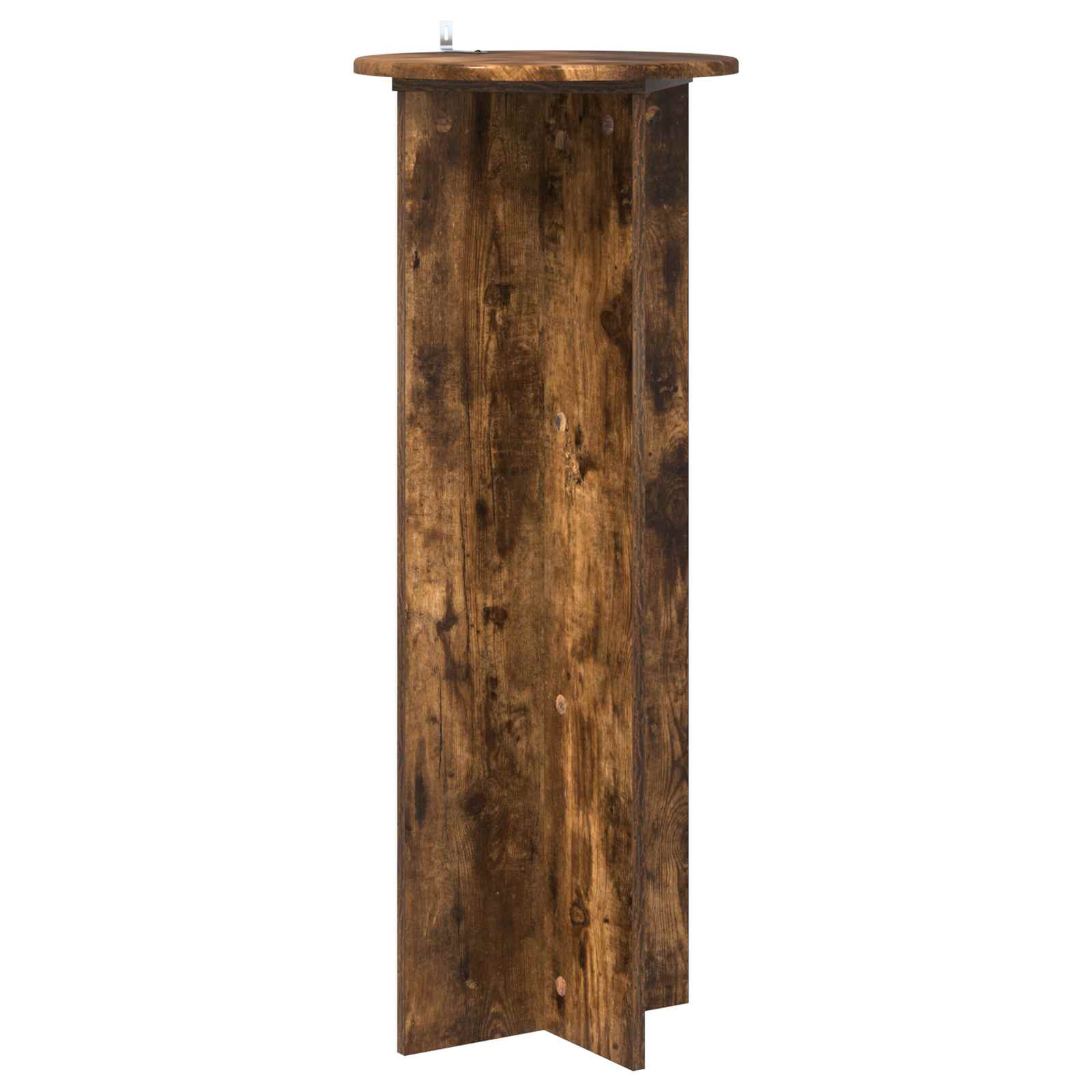 vidaXL Stojak na rośliny 2 pcs Dąb wędzony Ø40 x 100 cm