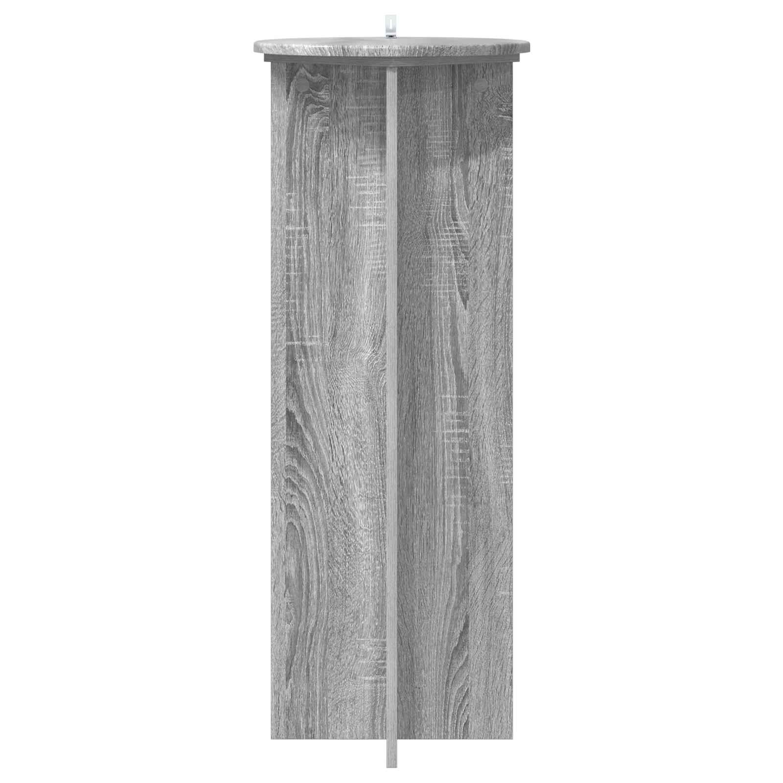 vidaXL Stojak na rośliny 2 pcs Szary Sonoma Ø40 x 100 cm