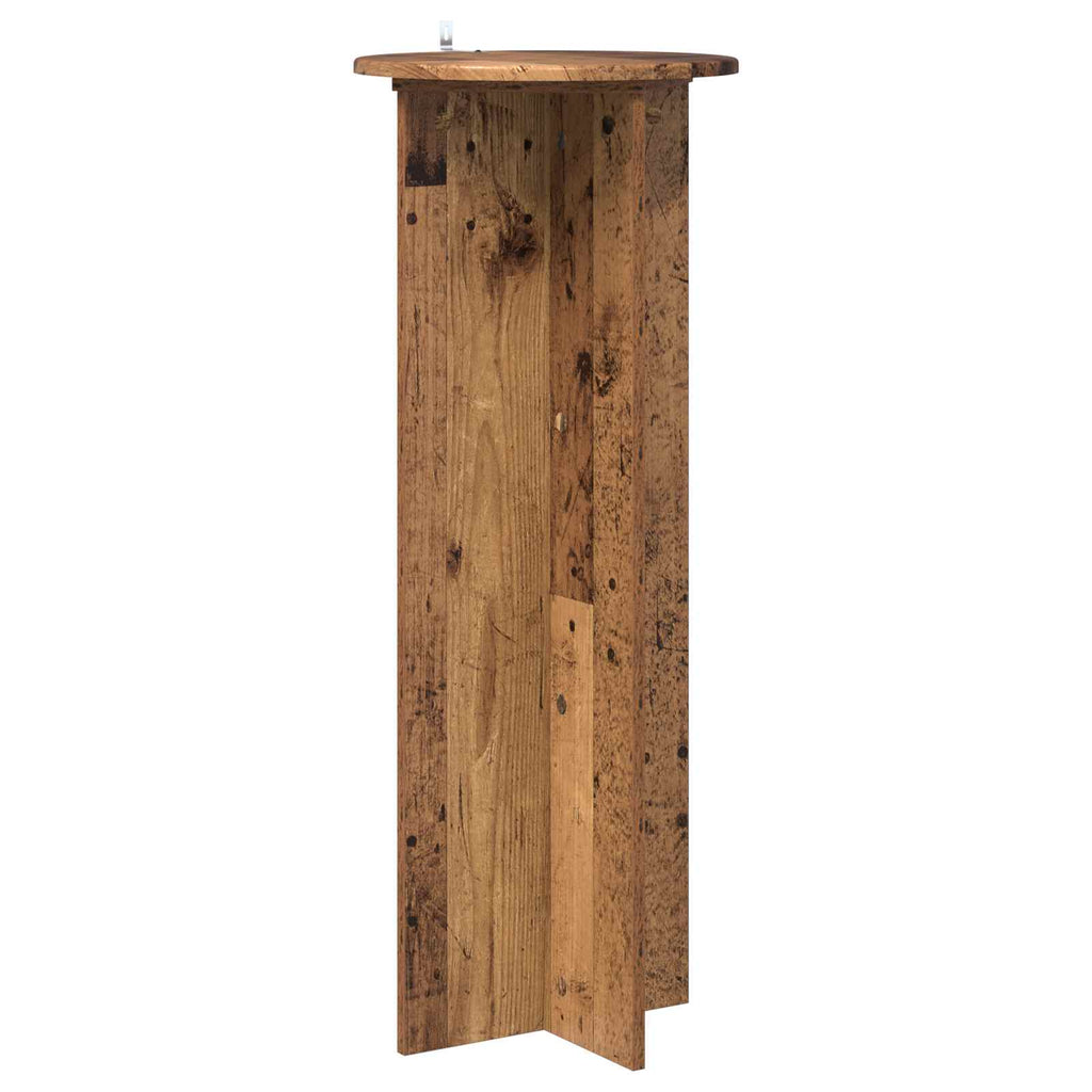 vidaXL Stojak na rośliny 2 szt. Stare drewno Ø40 x 100 cm
