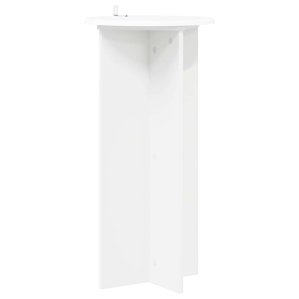 vidaXL Stojak na rośliny 2 pcs Biały Ø40 x 80 cm Drewno inżynieryjne